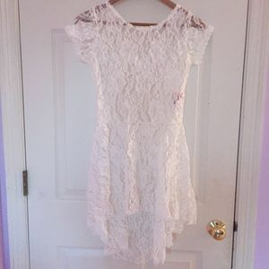 Natalie Dance Wear White Lace Dress